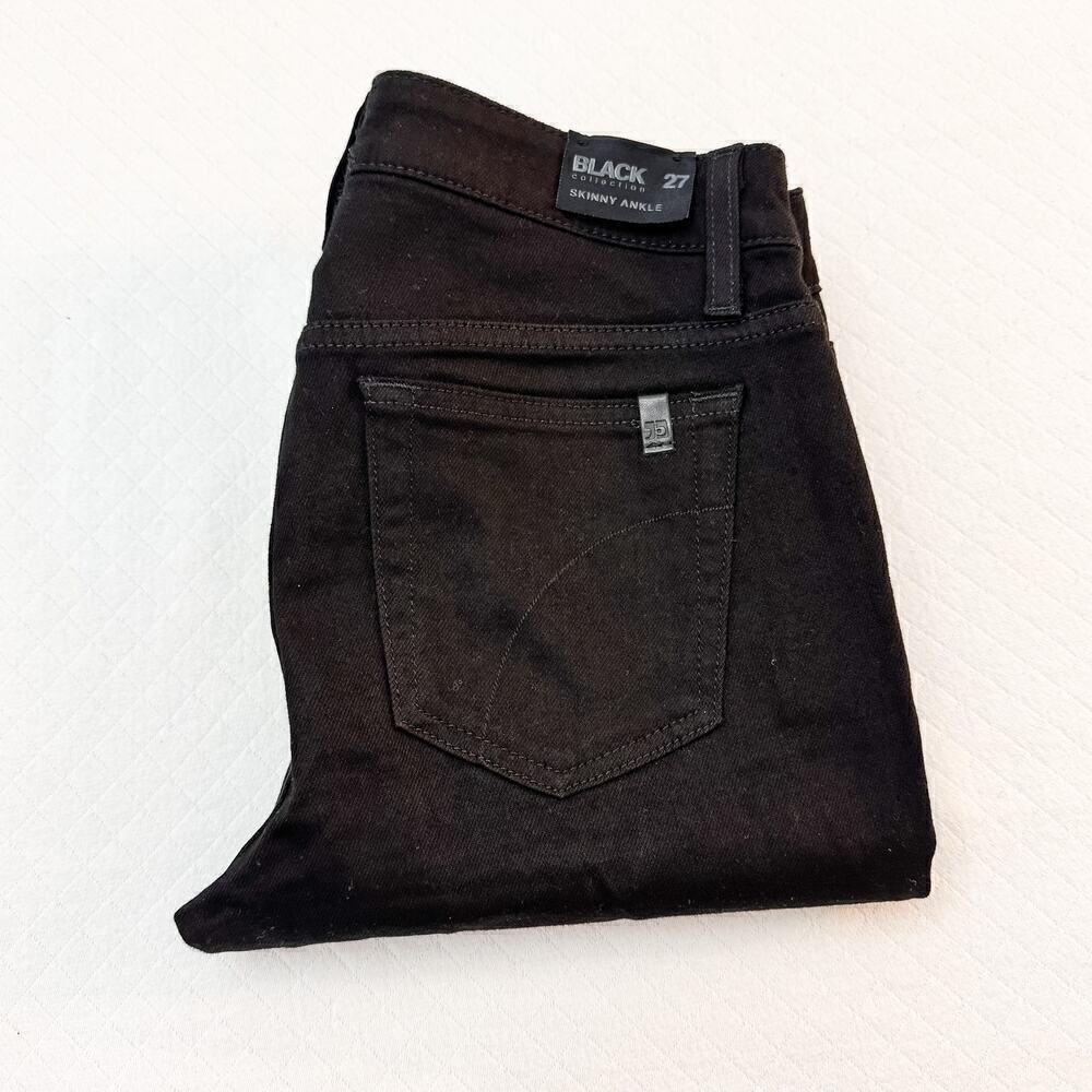 Joe's Black Collection Leather Patch Denim Skinny Jeans Size 27